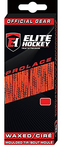 Elite Hockey Prolace Gewachste Hockey-Schnürsenkel (Orange, 304,8 cm)