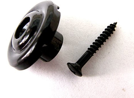 Janika Black string Retainer Tree For Electric Precision Or Jazz Bass Guitar + Screw