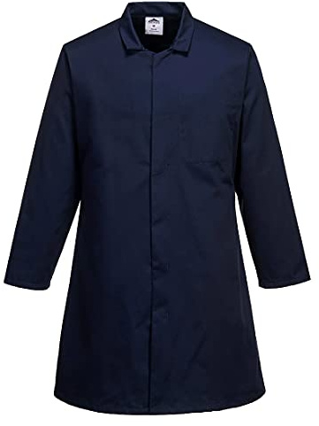 Food Coat Jacket Internal Chest Pocket Durable Chef Baker Catering XS - 3XL 2202 [XXL] [Navy]
