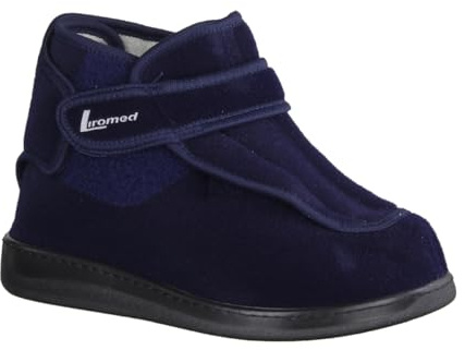 LIROMED Herren Hausschuhe 478-Z2 Marine (blau) - VERBANDSCHUHE, Blau blau 225232