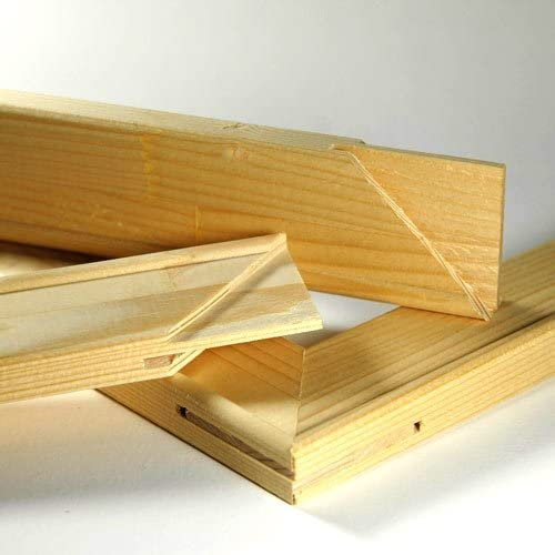 arthof Keilrahmenleisten Set zum Selbstbau DIY Keilrahmen Bausatz 80 x 100 cm (100 x 80 cm)