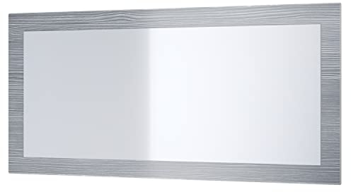 Vladon Spiegel Lima, Made in Germany, Wandspiegel mit Rahmen im modernen Stil, Avola-Anthrazit (89 x 45 cm)
