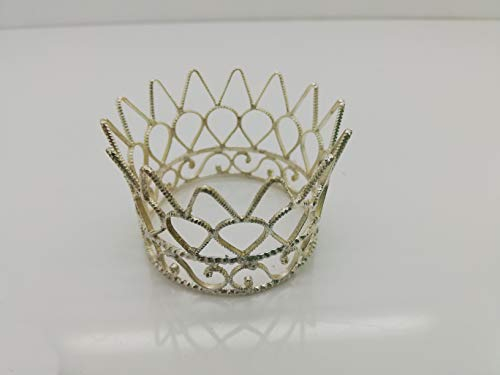 Einfache Krone silberfarben für Könige Krippenfiguren, Biblische Erzählfiguren und Egli-Figuren