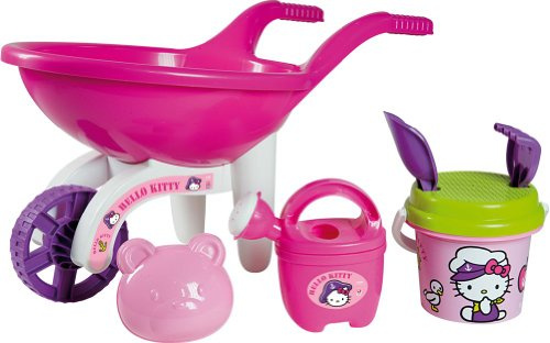 Simba 107136935 - Hello Kitty Schubkarre gefüllt, sortiert (1 Set)