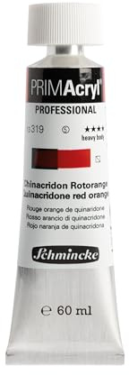 Schmincke PRIMAcryl Professional Chinacridon Rotorange 60 ml Tube, 13 319 011