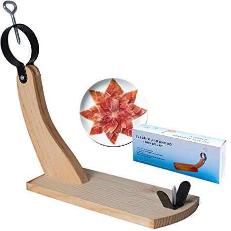 Serrano ham holder CUPERINOX | ham holder as cutting base to use with pork shoulder | serrano ham leg | manual sliced ham | Spanish Jamon