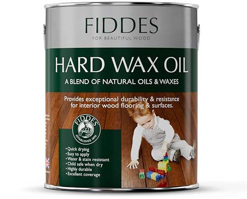 Fiddes Satin Finish Hard Wax Oil 2.5 Litre, White
