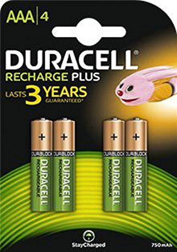 Pila ricaricabile Duracell 4 Pz. precaricate AAA mini stilo
