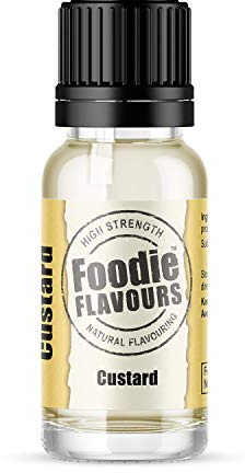 Foodie Flavours Natural Custard Flavouring, High Strength - 15ml
