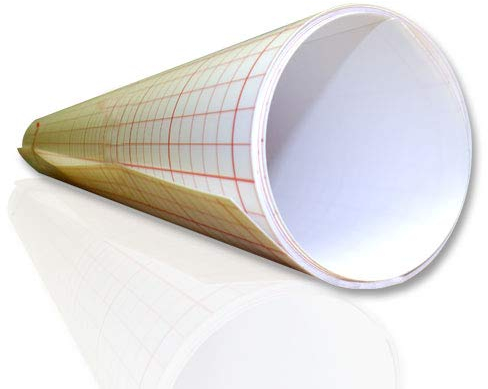 ASLAN Lampenschirmfolie, Weiss, opak, selbstklebend, 0,25 mm stark (120 cm x 1 Meter)