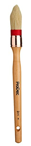 ProDec 25mm Trade Professional Pointed Pure Bristle Sash Brush Ideal | for Precise Painting of Sash Windows, Architraves and Other Curved, Moulded or Profiled Surfaces with Gloss and Satin Paints