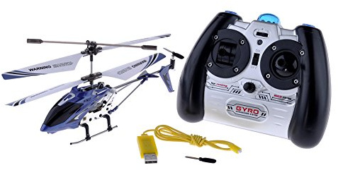 Syma S107G 3 Channel RC Helicopter with Gyro, Blue