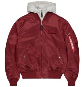 Alpha Industries MA-1 D-Tec Bomberjacke für Herren Burgundy