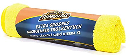 Armor All Extra groߟes Mikrofaser-Trockentuch GAA40061GC, sanft, fusselfrei, waschmaschinengeeignet, yellow, standard