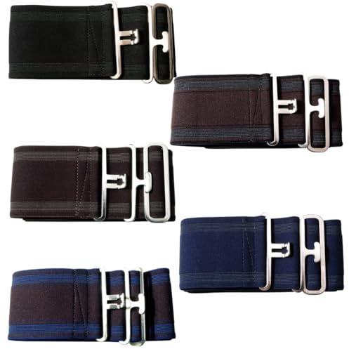 Pfiff 005127 Deckengurt, Elastisch mit Schließe und Schieber, 8cm, One Size Braun-Schwarz