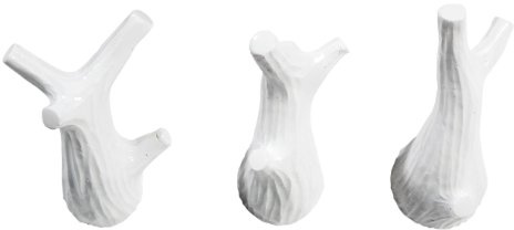 Capventure 3 Little Twigs, Mini Hook, Set of 3, White