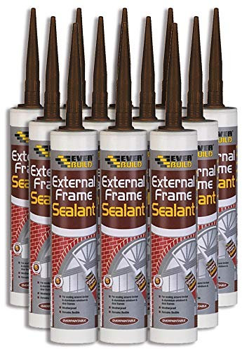 12X Everbuild Brown External & Internal Acrylic Frame Sealant - 310ml