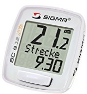 Sigma Wireless 8 Function Bike Computer - White