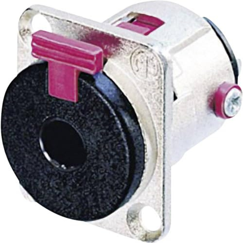 Jack 6.35 mm embase Femelle, Contacts Droits Neutrik NJ3FP6C Nombre de pôles: 3 stéréo Argent 1 pc(s)
