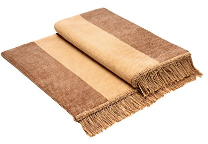 Bocasa Biederlack Salz- und Pfefferstreuer aus Baumwolle, Salt & Pepper Beige, 100x200 cm