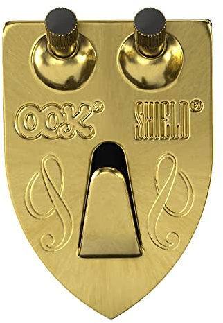 OOK, Brass, 55005, Art Hangers, Shield Design, Reusable Picture Hooks, 2 Set, 50lb, 2 Count