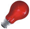 2 X Eveready GLS Bulb - Fire Glow Red - 60w Bayonet Cap B22