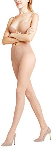 FALKE Women's Shaping Top 20 Denier Tights, Control Top, Trendy Casual or Dress, Fine Sheer Transparent, Nylon, Beige (Cocoon 4059), S, 1 Pair