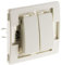 Double va et vient Venus bornes auto composable blanc