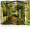 murando Raumteiler Pergola Natur Foto Paravent 225x172 cm einseitig auf Vlies-Leinwand Bedruckt Trennwand Spanische Wand Sichtschutz Raumtrenner c-C-0089-z-c