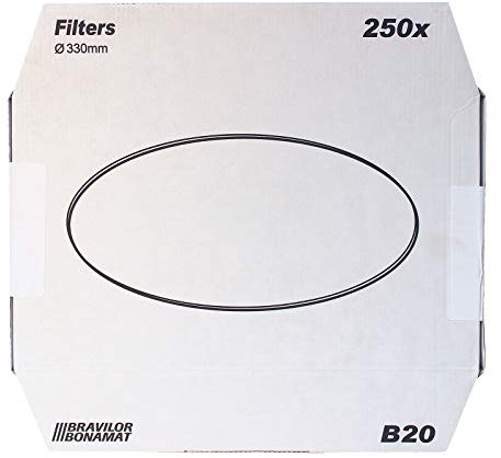 Bonamat Bravilor B20 Flachfilter Original 330 mm, 250 Stk, Kaffeefilter