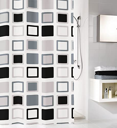 Kleine Wolke Duschvorhang Clipper, 180 x 200 cm, anthrazit