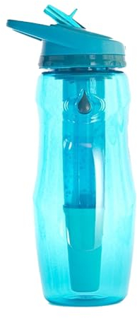 Irisana - Botella de Agua - 950 ml - Azul - 8,5 x 8 x 24 cm - Garrafa Deportiva de Plástico para el Gimnasio - Bidón para Ciclismo - Colección Bbo Tritán