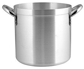 Pardini Omnia zylinderähnliche Form der Pfanne mit 2 Griffen, Aluminium, silbern, 7,3 L Kapazität, 20 cm