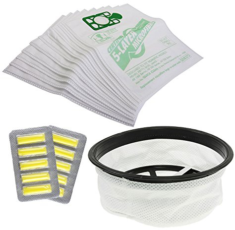 First4Spares Premium Microfibre Dustbag Filter Kit for Numatic Henry Hetty George Basil Vacuum Cleaners - Pack of 10 Bags, 10 Fresheners & Replacement 12 Filter