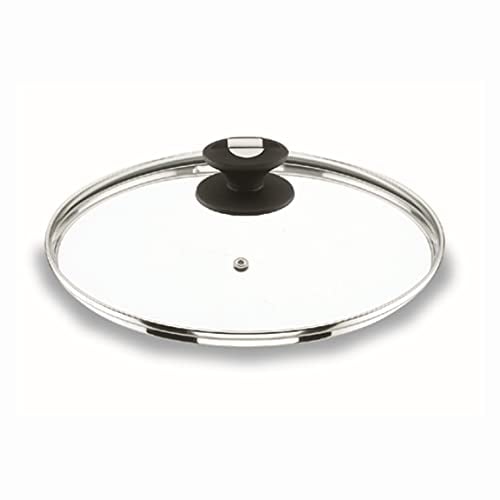 LACOR - 71926 - Tapa De Cristal con Desvaporizador De 26 cm- Transparente