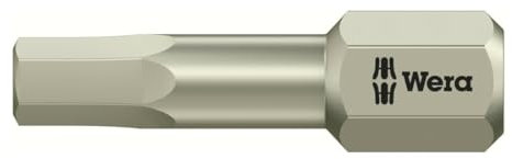Wera 3840/1 TS 6KT-Bits, Edelstahl, Schlüsselweite (zöllig) 5/32, Länge 25 mm 10 Stk