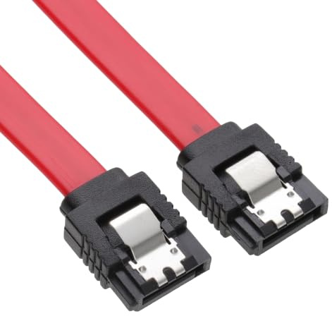 kenable Locking SATA Cable Straight to Straight Plug Data Lead 1.5Gb/s 3Gb/s Compatible Hard Drive SSD Connection 90cm