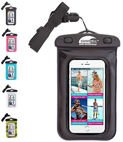 Coque étanche pour Smartphone - iPhone13,11 Pro, Samsung et Tous Les téléphones Portables Standard 10 x 16,5 cm. Étui étanche pour clés de téléphone, Portefeuilles à Sec IPX8. 10 m sous l'eau.