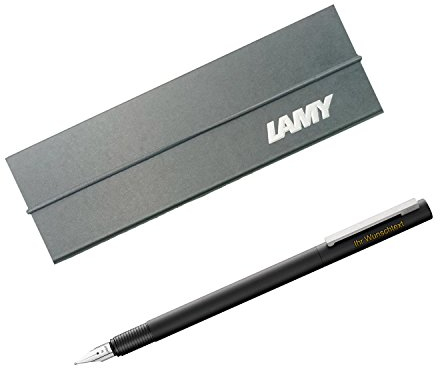 Lamy Füllhalter cp1 black Modell 056, Feder EF, inkl. Laser-Gravur, Farbe mattschwarz