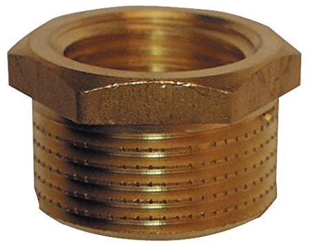 Cornat Reduzierstück, Messing blank mit Innen und Außengewinde, A 1 , B 1/2Zoll IG, 1 Stück, T396305