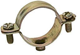 Apolo 9B15L - Abrazadera Metálica M6 Tipo L, Diámetro 15 Mm, Acero Bicromatado, 100 Unidades