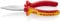Knipex Pince à becs longs chromée, isolées par gaines bi-matière, certifiées VDE 160 mm 30 16 160