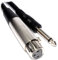 6,35 mm Mono Jack Fiche vers XLR Femelle Microphone câble 6 m [6 mètre/6m]