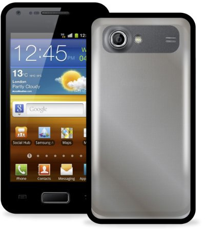 Puro SGI9070CLEARBLK Clear Cover für Samsung Galaxy S Advance/I9070 schwarz