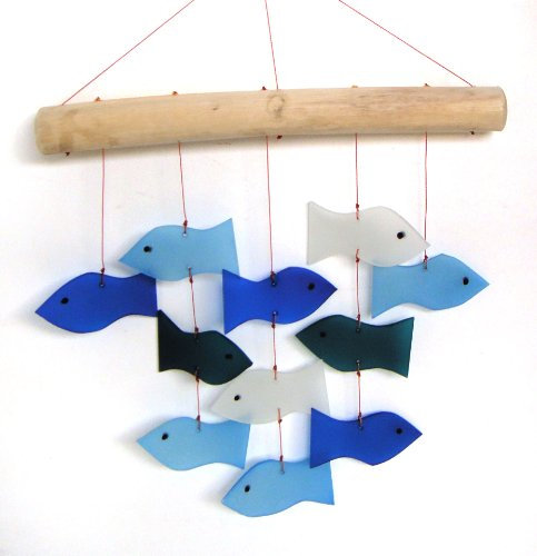 Fisch und Treibholz Windspiel