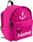 Shirtinstyle Kinder Rucksack Anker, Marine, mit Name veredelt, ideal für Kita, Farbe pink