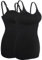 iloveSIA 2X Débardeurs d'allaitement sans Armatures Noir Lactation maternité Cami Gilet L