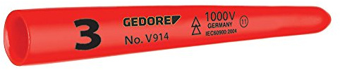 Zählertülle No.3 rot L.80mm D.10mm kon.