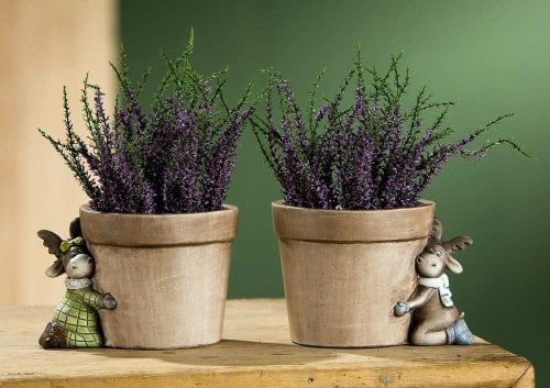 Gilde 23604 Pflanztopf / Übertopf Elch Finja