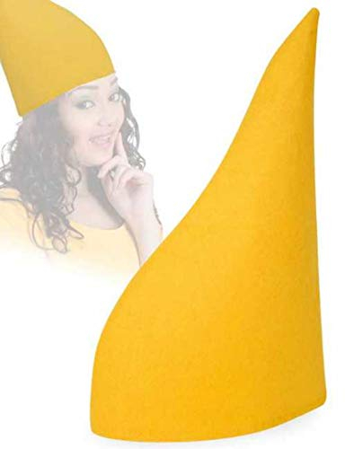 Zwergenmütze, sortierte Farben, Gr. 58 cm, Karneval, Mottoparty, Accessoire (gelb)